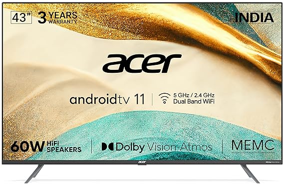 Acer 109 cm H Series 4K Ultra HD Android Smart LED TV