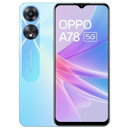 Oppo A78 5G (Glowing Blue, 8GB RAM, 128 Storage)