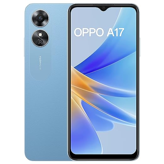Oppo A17 (Lake Blue, 4GB RAM, 64GB Storage)