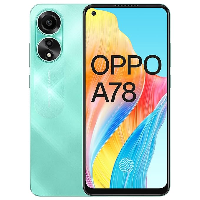 OPPO A78 (Aqua Green, 8GB RAM, 128GB Storage) | 6.4