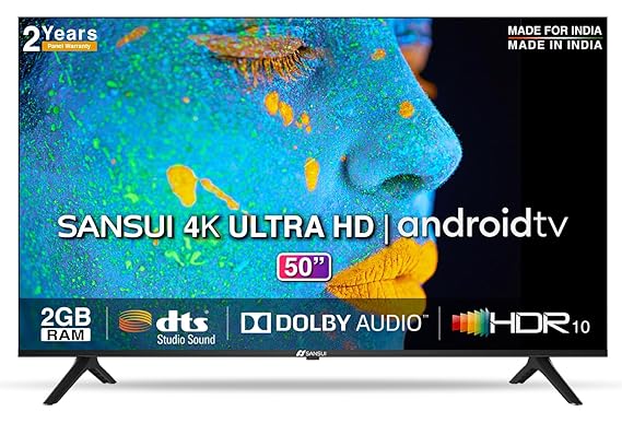 Sansui 127 cm 4K Ultra HD Certified Android LED TV