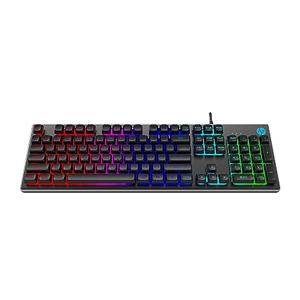 HP K500F Backlit Membrane Wired Gaming Keyboard