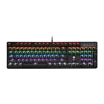 HP GK320 Wired Full Size RGB Backlight Mechanical Gaming Keyboard,